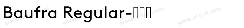 Baufra Regular字体转换